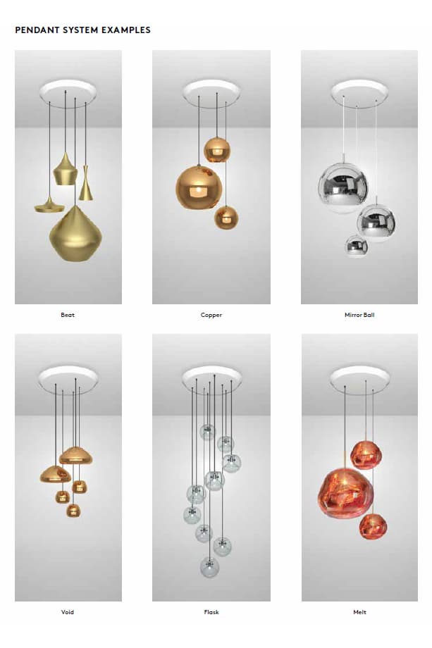Подвесной светильник Tom Dixon Pendant System Tom Dixon