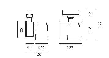 Трековый светильник Artemide Architectural Picto 70 horizontal Artemide Architectural