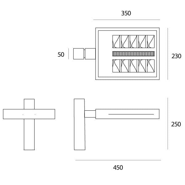 Настенный светильник Artemide outdoor Provoca parete Artemide outdoor