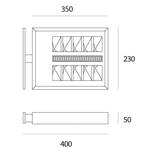 Настенный светильник Artemide outdoor Provoca parete Artemide outdoor