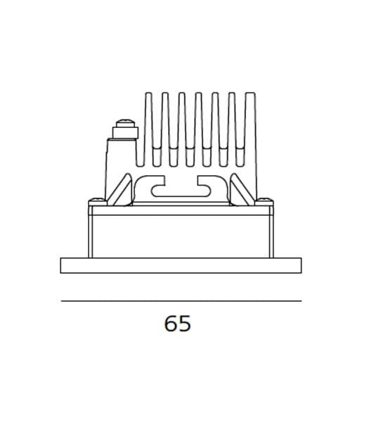 Встраиваемый в потолок светильник Artemide Architectural Zeno Up 3 Frosted Square Artemide Architectural