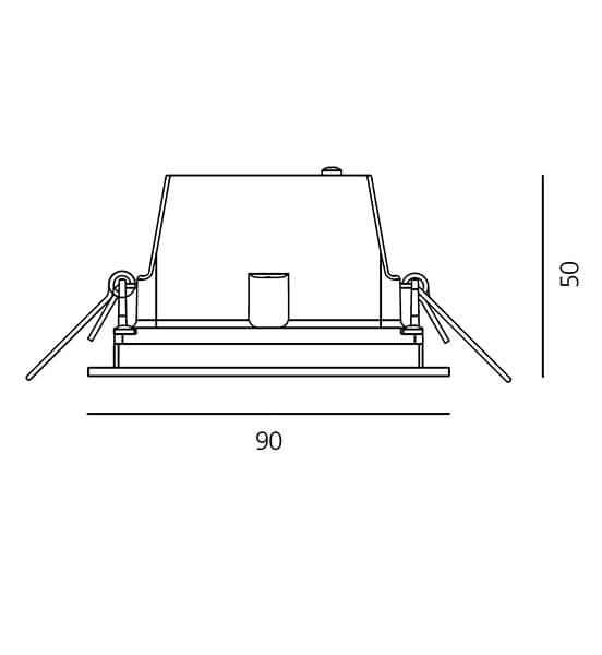 Встраиваемый в потолок светильник Artemide Architectural Zeno Up 4 Artemide Architectural