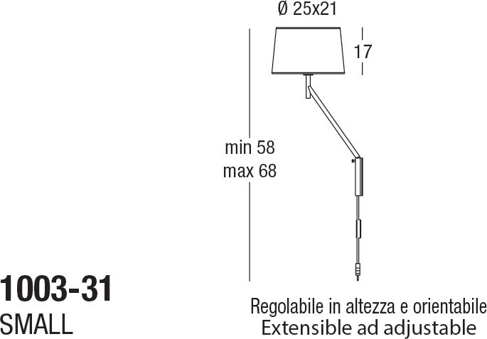 Настенный светильник Penta Bridget 1003-31 Penta