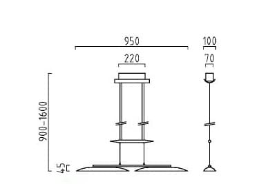 Подвесной светильник Helestra SALLY 26/1641.27/5210 Helestra