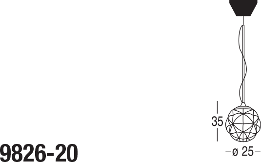 Подвесной светильник Penta Planet 9826-20 Penta