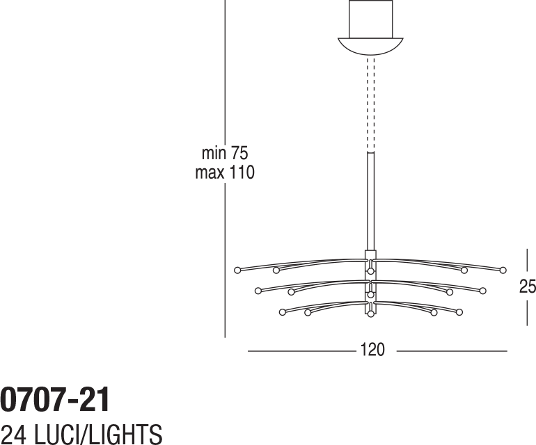 Подвесной светильник Penta Vertigo 0707-21 Penta