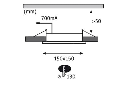 Встраиваемый в потолок светильник Paulmann Premium Line Dice 92696 Paulmann
