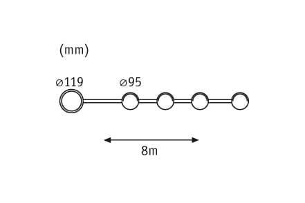 Настенный светильник Paulmann Special ABL StairLED 4x1,2W 10VA 95mm Ws 93807 Paulmann