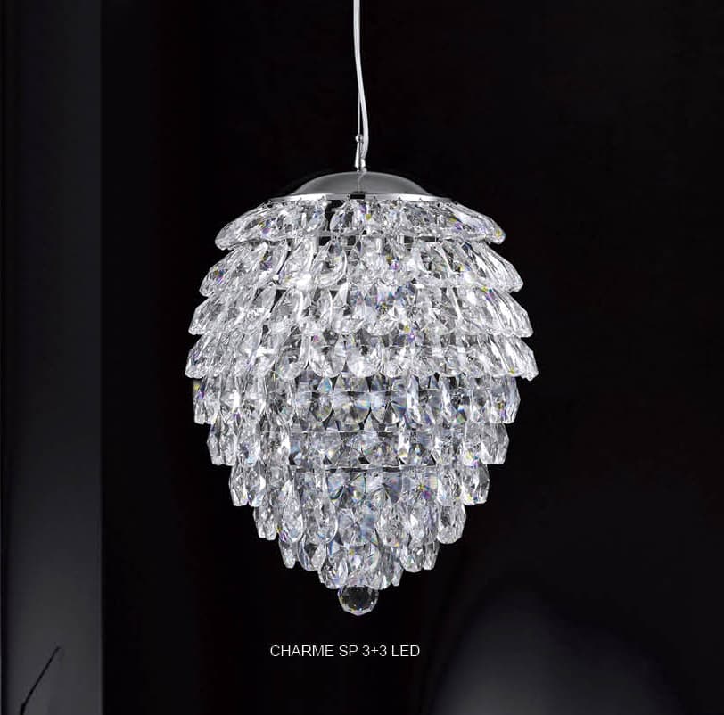 Подвесной светильник Crystal Lux CHARME SP3+3 LED Crystal Lux