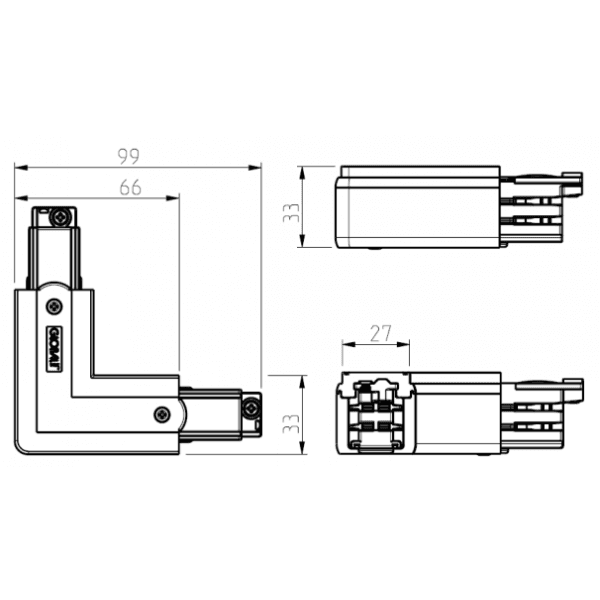 Шинопровод осветительный Nordic Aluminium XTS-34 Nordic Aluminium