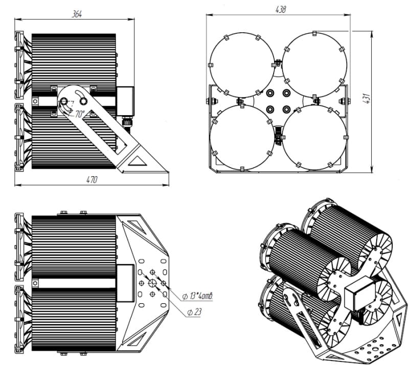 Подвесной светильник Ферекс ДСП 02-520-50-Г60 Ферекс