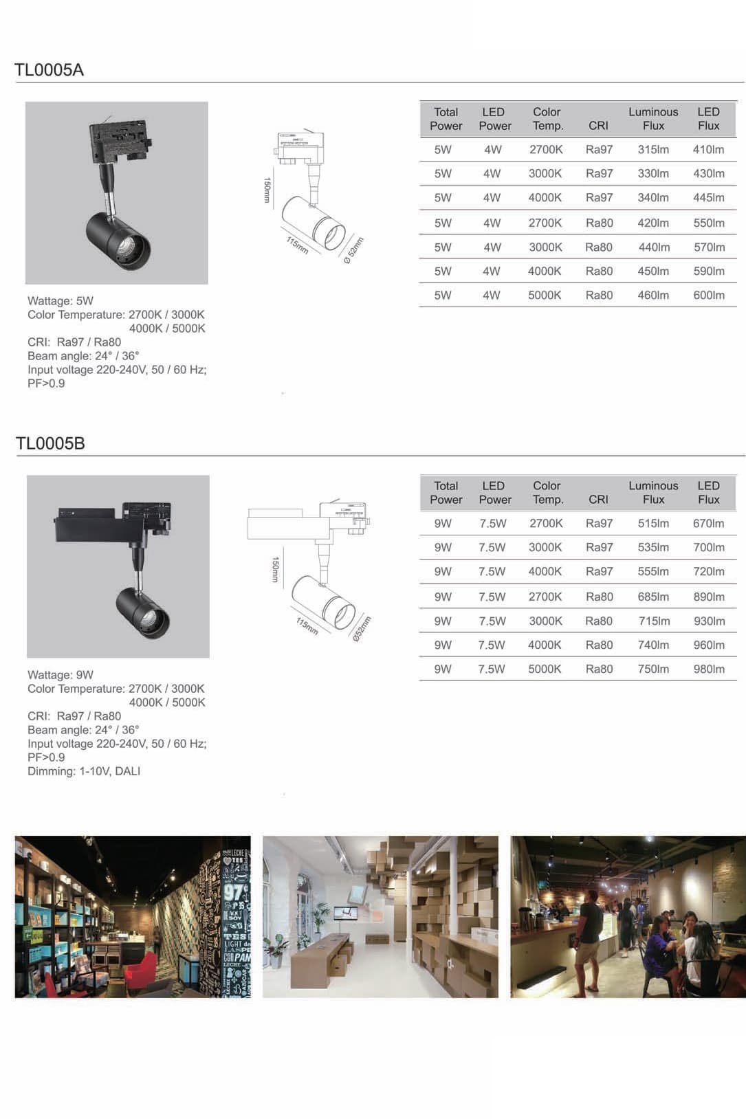 Трековый светодиодный светильник Limex Commeicial Track Light TL0005B Limex