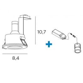 Встраиваемый в потолок светильник Exenia BOOSTER KIT 114063085A/S Exenia