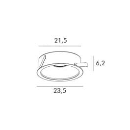 Встраиваемый в потолок светильник Exenia TEDDY 343805442 Exenia