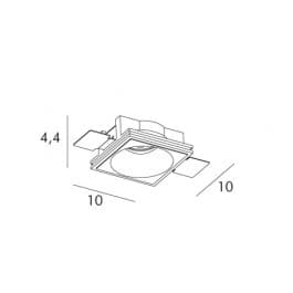 Встраиваемый в потолок светильник Exenia GHOST round 105827042 Exenia