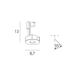 Встраиваемый в потолок светильник Exenia PIN 110805442 Exenia