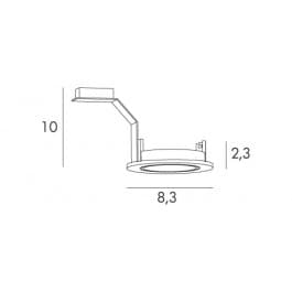 Встраиваемый в потолок светильник Exenia PUNTO recessed 100803470 Exenia