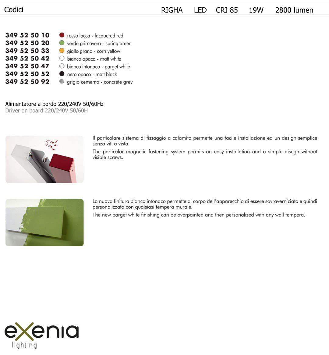 Подвесной светильник Exenia RIGHA 349525047 Exenia