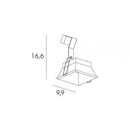 Встраиваемый в потолок светильник Exenia SQUARE MINI 109805442 Exenia