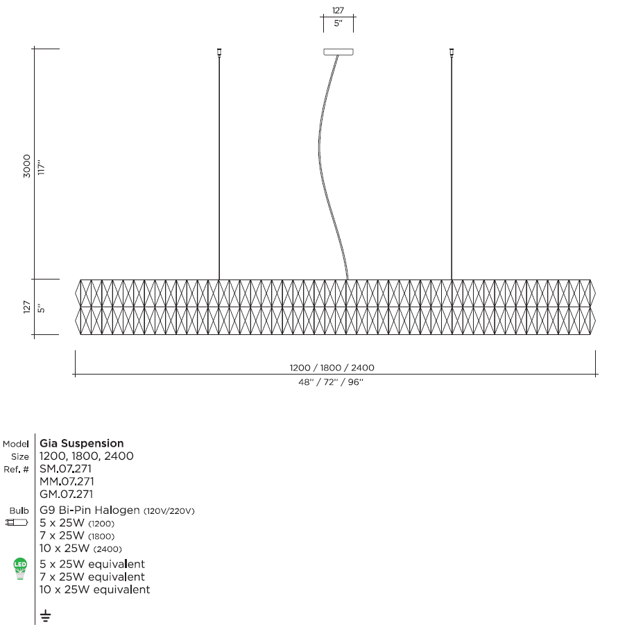 Подвесной светильник Viso Gia Suspension Viso