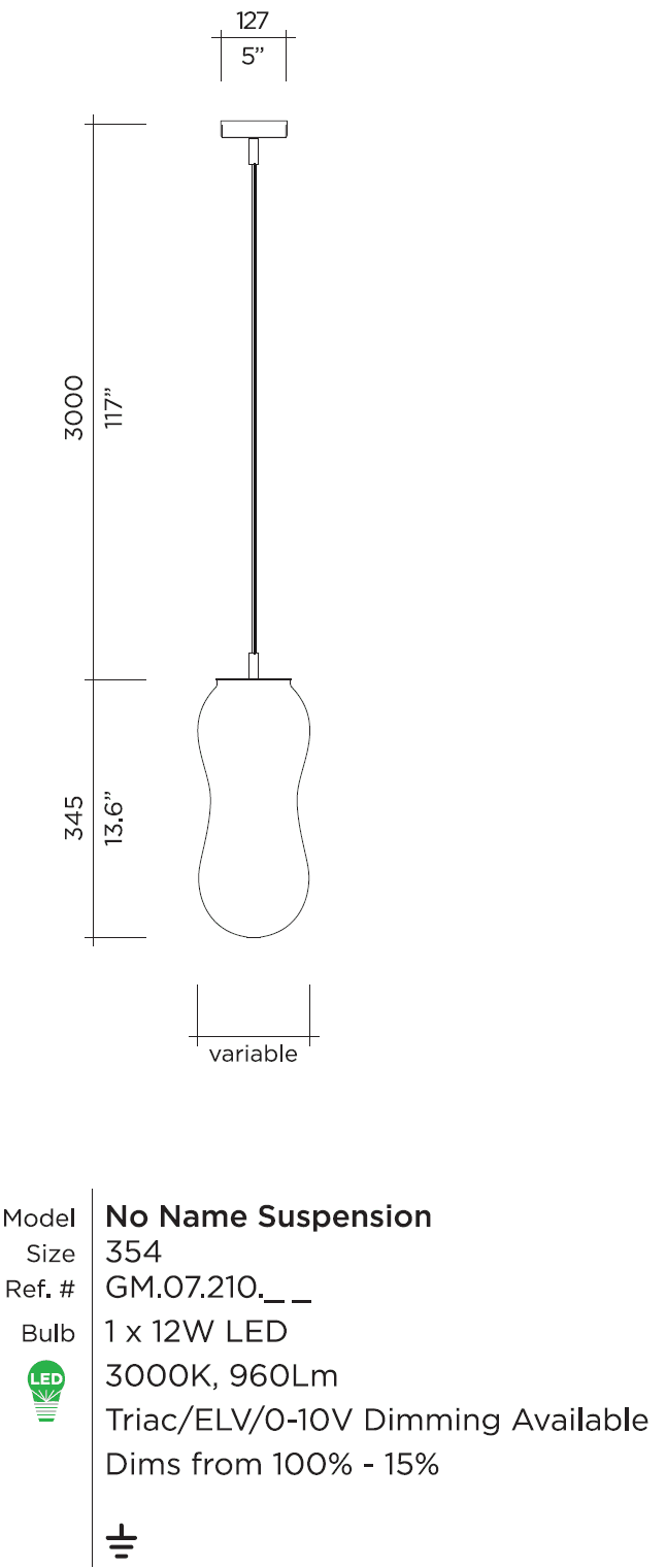Подвесной светильник Viso No Name Suspension Viso