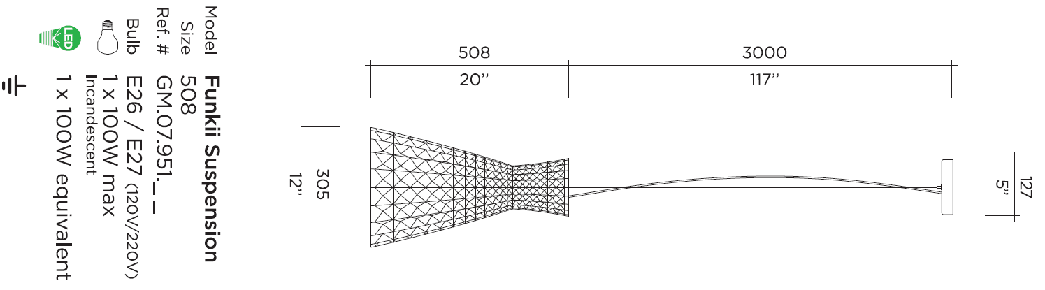 Подвесной светильник Viso Funkii Suspension Viso