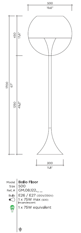 Торшер Viso Bolio Floor Viso