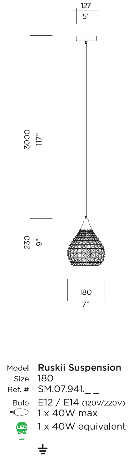 Подвесной светильник Viso Ruskii Suspension Viso