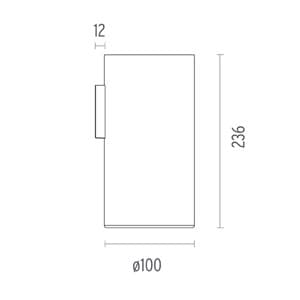 Настенный светильник Flos Architectural Kap Surface Wall Ø100 Flos Architectural