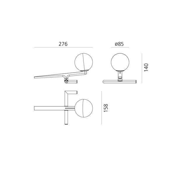 Настольная лампа Artemide Yanzi table Artemide