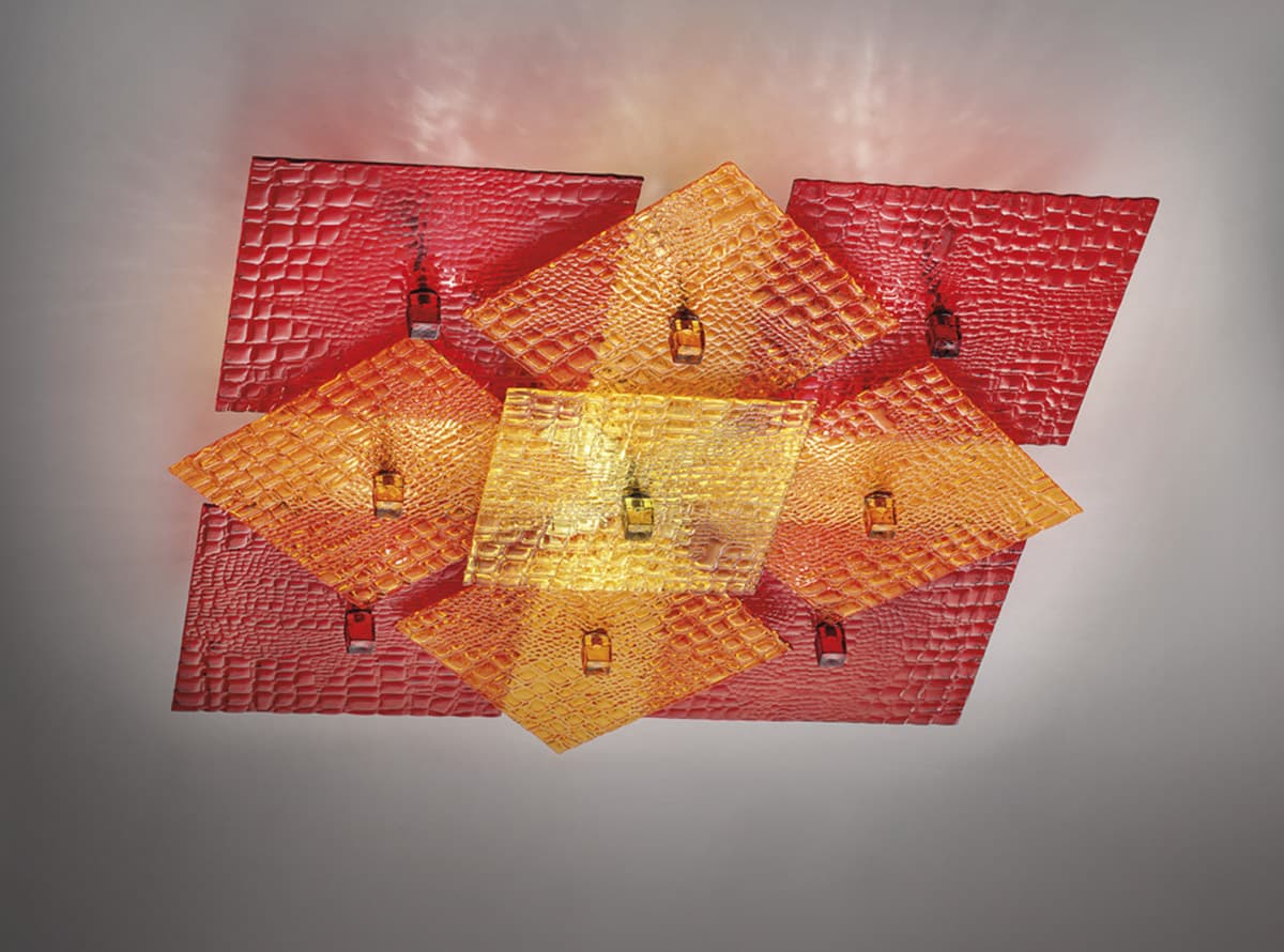 Настенно-потолочный светильник Glass and Glass Murano HABITAT CREATIVE SQUARE Glass and Glass Murano