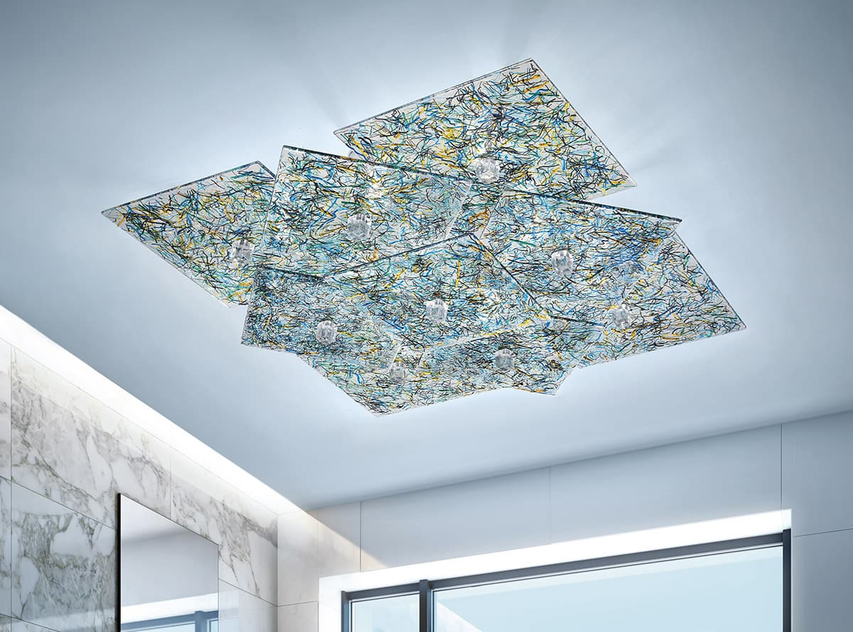 Настенно-потолочный светильник Glass and Glass Murano HABITAT CREATIVE SQUARE Glass and Glass Murano