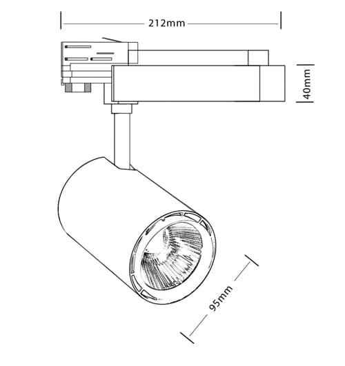 Трековый светодиодный светильник Luxeon Wesen LED 30 Luxeon