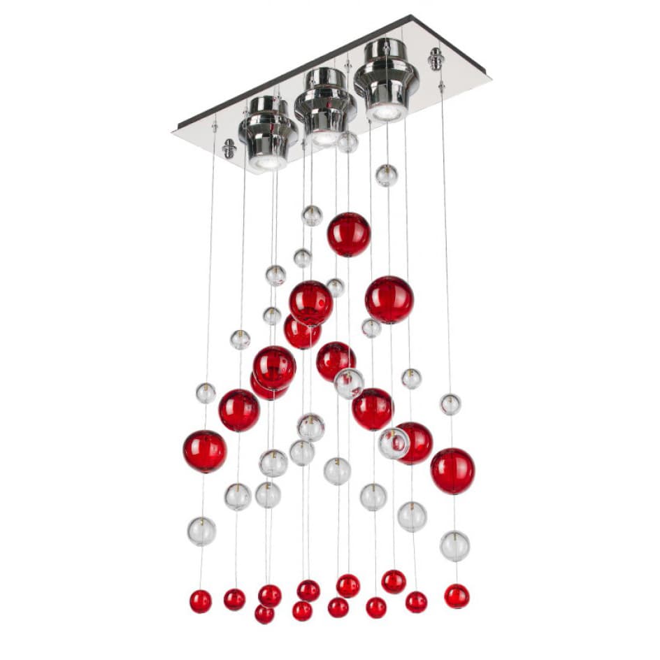 Подвесной светильник OR ILLUMINAZIONE 1023 CR CRISTALLO ROSSO
