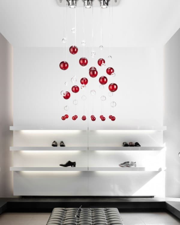 Подвесной светильник OR ILLUMINAZIONE 1023 CR CRISTALLO ROSSO OR ILLUMINAZIONE