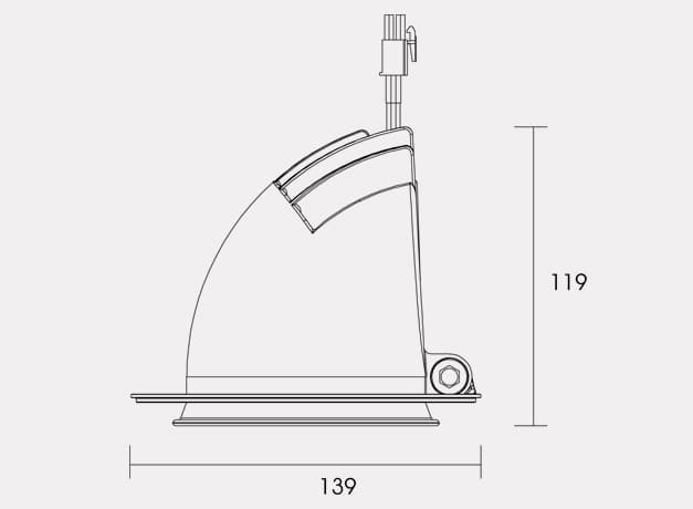 Встраиваемый светодиодный светильник SUNFLEX 22W MK MODULAR SPOTLIGHT SUNFLEX