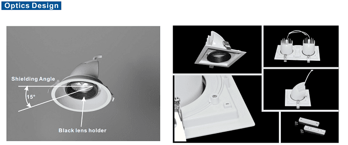 Встраиваемый светодиодный светильник SUNFLEX 22W MK MODULAR SPOTLIGHT SUNFLEX