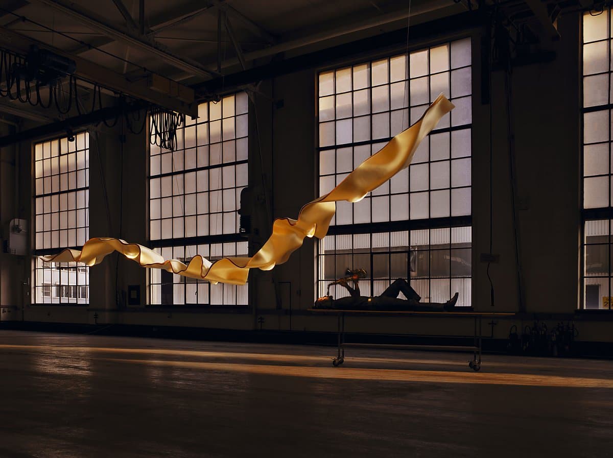 Подвесной светильник Ingo Maurer Golden Ribbon Ingo Maurer