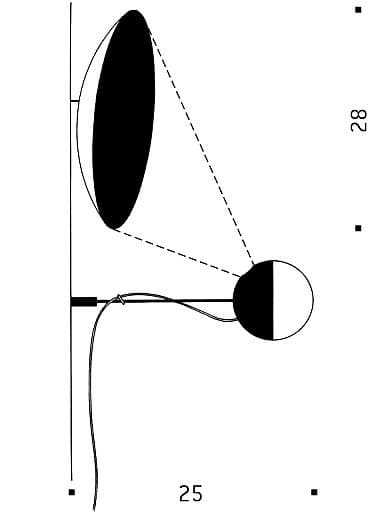 Настенный светильник Ingo Maurer Aka_Tsuki Ingo Maurer