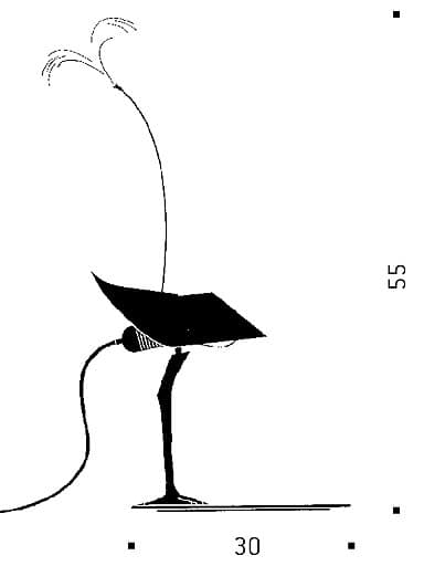 Настольная лампа Ingo Maurer Bibibibi Ingo Maurer