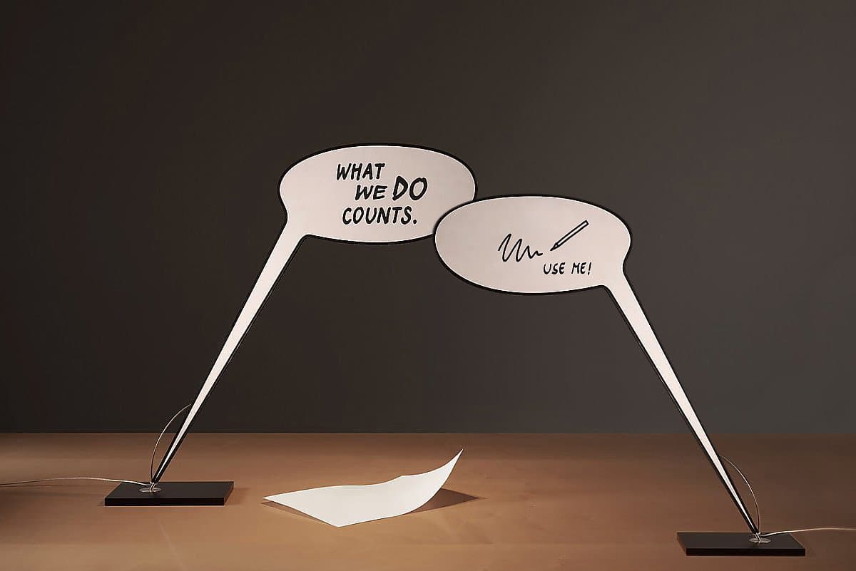 Настольная лампа Ingo Maurer What We Do Counts Ingo Maurer