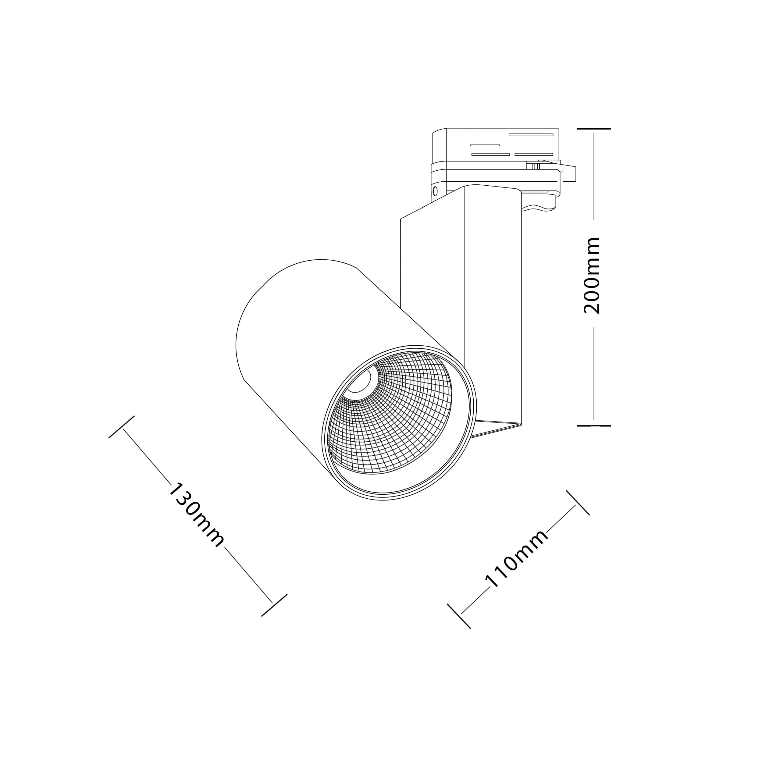 Трековый светодиодный светильник Luxeon GLIESE LED Luxeon