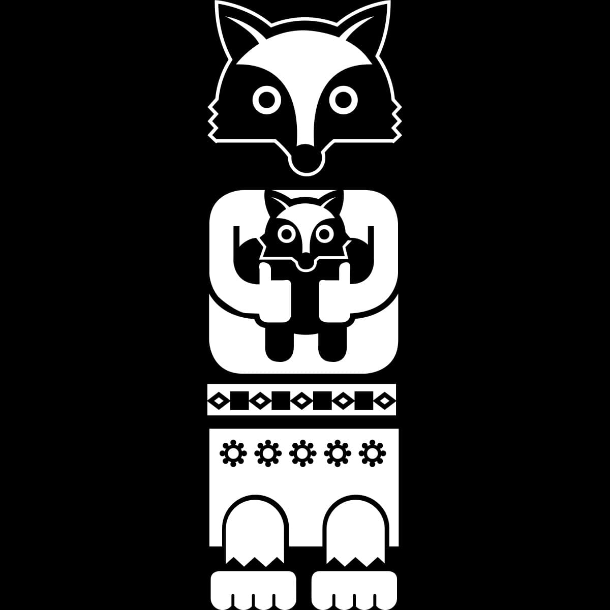 STICKER TOTEM FOX SLV