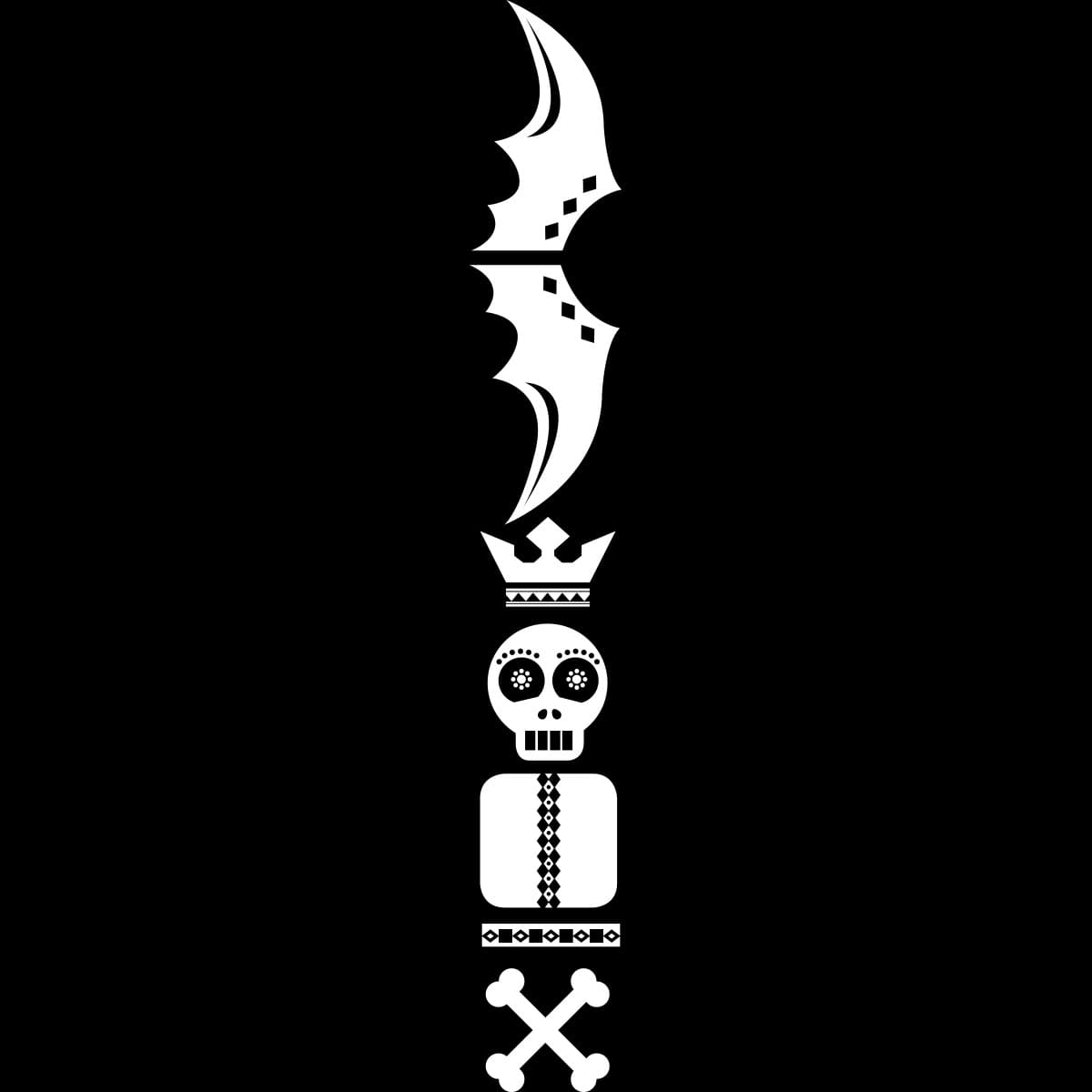 STICKER TOTEM SKULL SLV