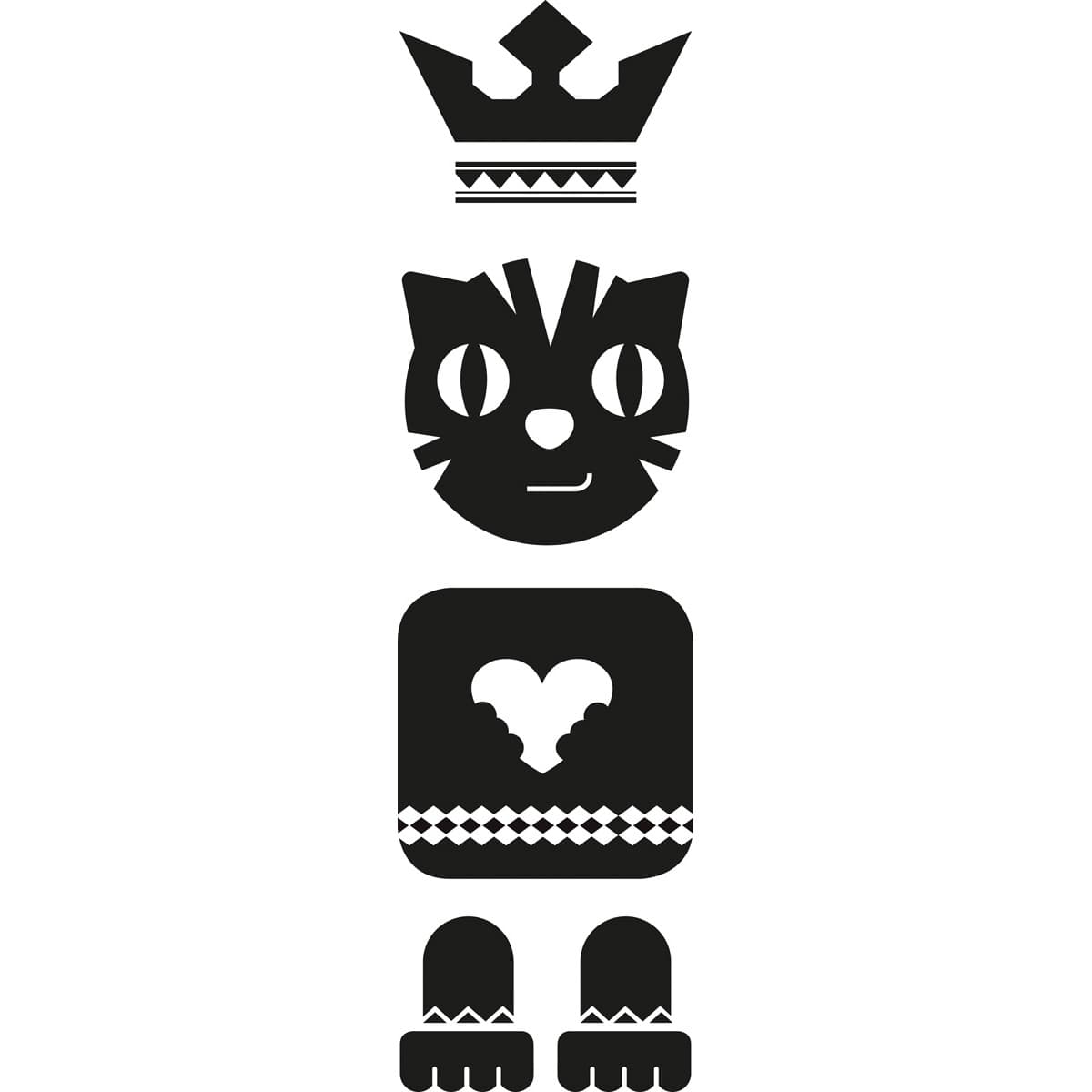 STICKER TOTEM CAT SLV