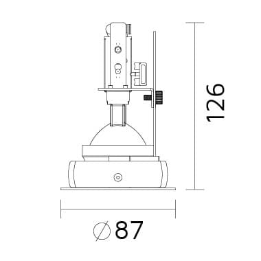 Встраиваемый светильник Forma Occhio Pin FormaLighting