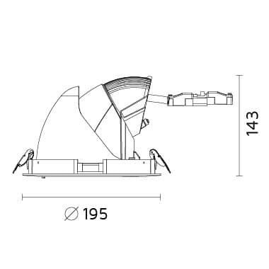 Встраиваемый светильник Forma Roller In-Out FormaLighting