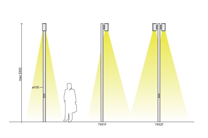 Уличный светильник Augenti UP&DOWN MAXI 7451F/NC3.NB Augenti