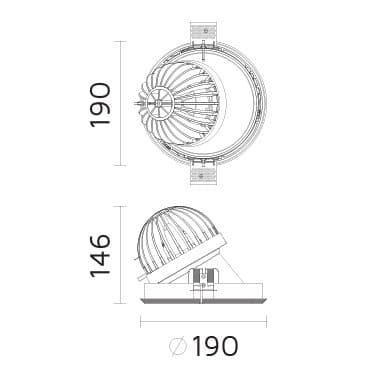 Встраиваемый светильник Forma Lighting Palla Round Wallwasher FormaLighting