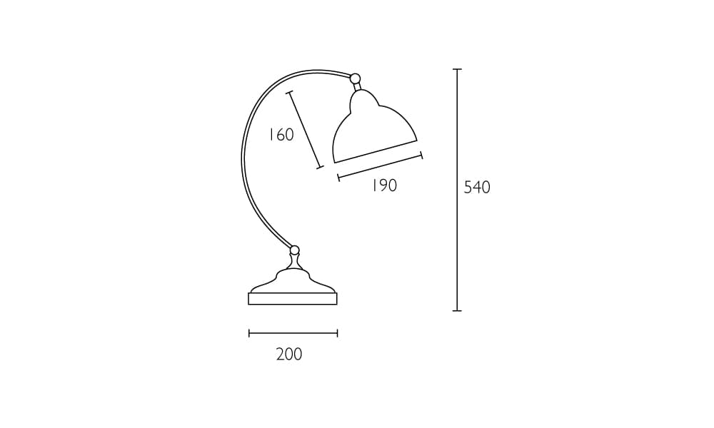 Настольная лампа Heathfield & Co Oslo desk lamp HEATHFIELD & Co